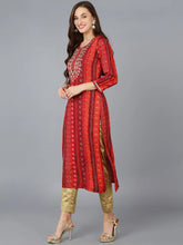 Women Viscose Rayon Embroidered